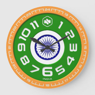 India Flag Wall Clock