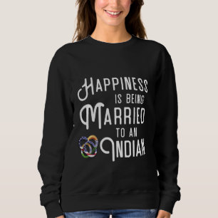 India Flag Wedding Anniversary Engagement Indian Sweatshirt