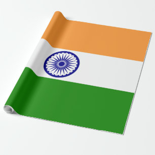 India flag wrapping paper