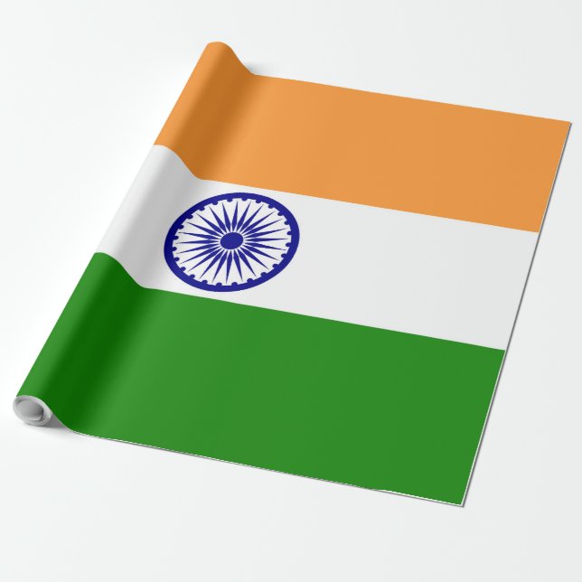 India flag wrapping paper (Unrolled)