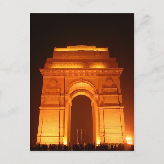 India Gate Delhi India Postcard (Front)