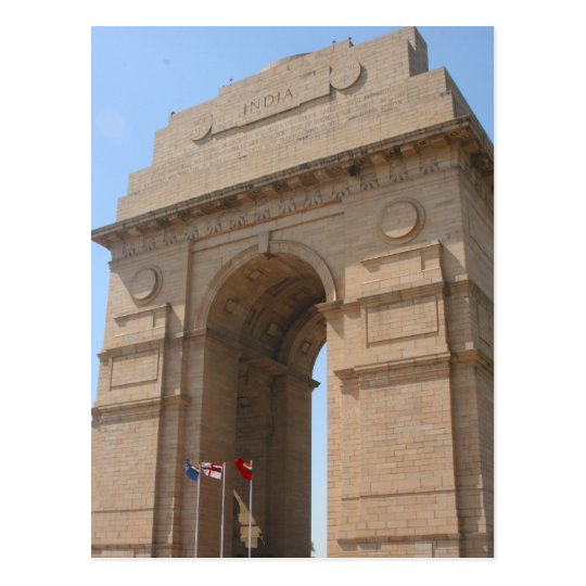 india gate postcard