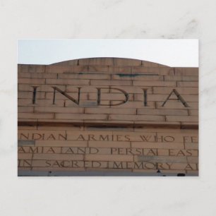 india gate top postcard