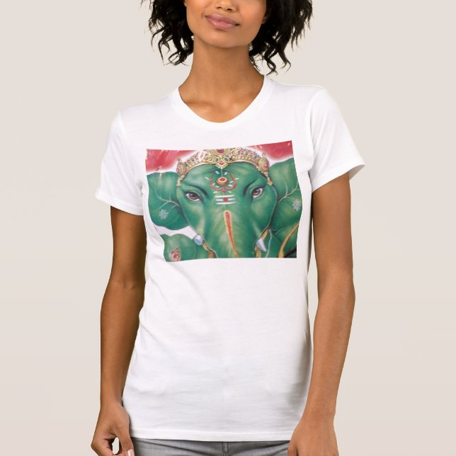 india-god-ganeshagreen T-Shirt (Front)
