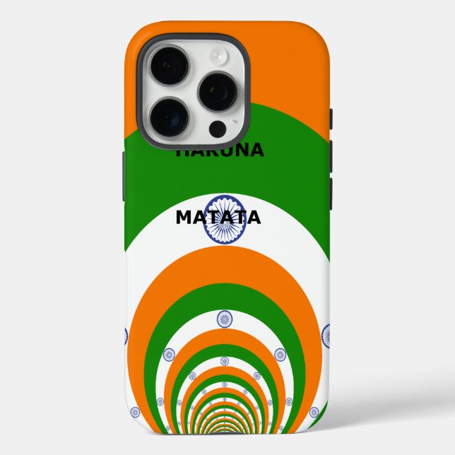 India HAKUNA MATATA Case-Mate iPhone Case (Back)