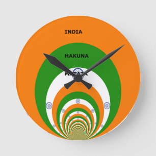 India HAKUNA MATATA Round Clock