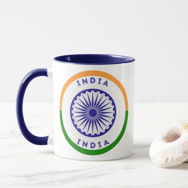 India Heritage Emblem Mug (With Donut)