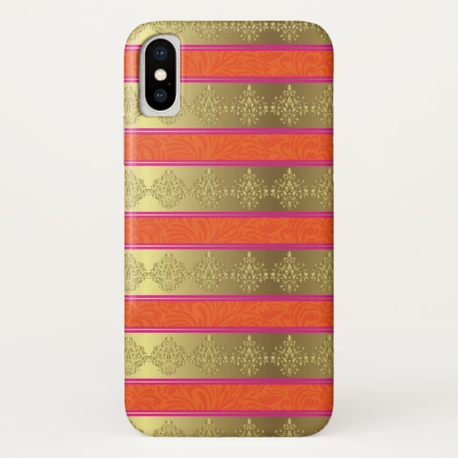 India Hindu Colour Pattern iPhone Case (Back)