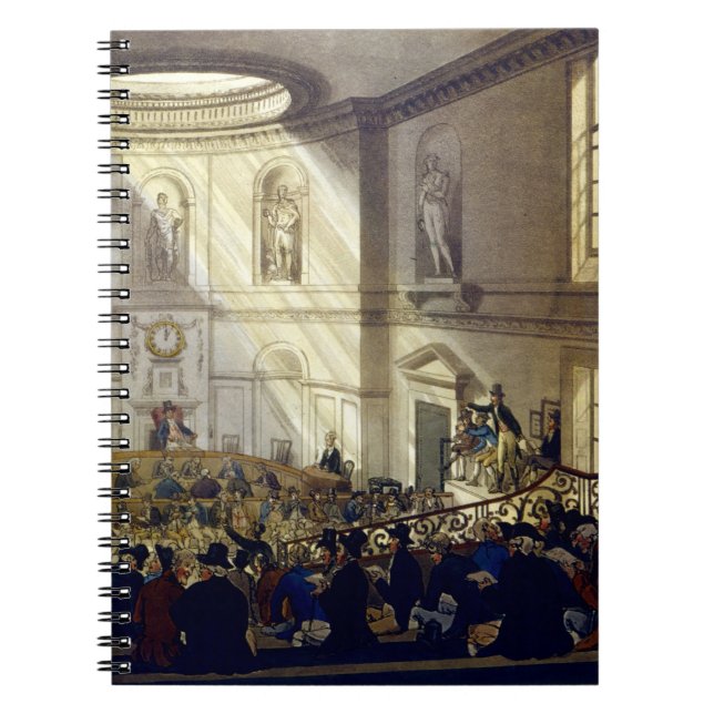 India House, The Sale Room, from 'Ackermann's Micr Notebook (Front)