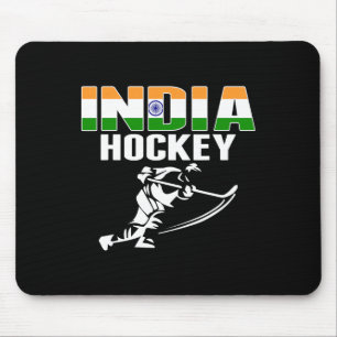 India Ice Hockey Fans Jersey - Support Indian Hock Mouse Pad