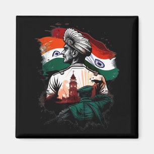 India Independence Day 15 August 1947 Indian Flag Magnet