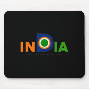 India Independence Day 15 August 1947 Indian Flag Mouse Pad