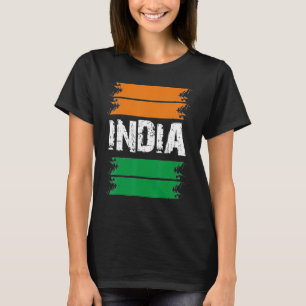 India Independence Day 15 August 1947 Indian Flag  T-Shirt