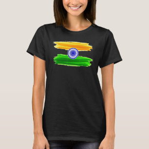 India Independence Day 15 August 1947 Indian Flag T-Shirt