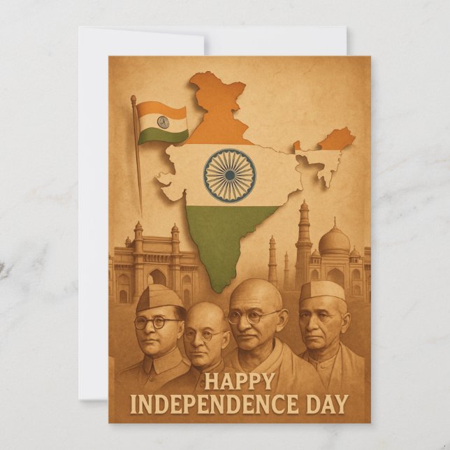 India Independence Day Card (Front)
