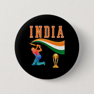 India Indian Cricket Team Jersey 6 Cm Round Badge