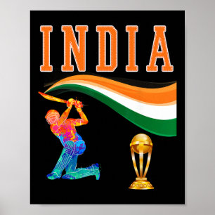 India Indian Cricket Team Jersey Poster
