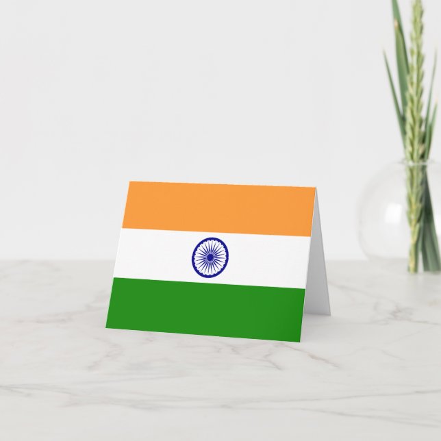 India (Indian) Flag Card (Front)
