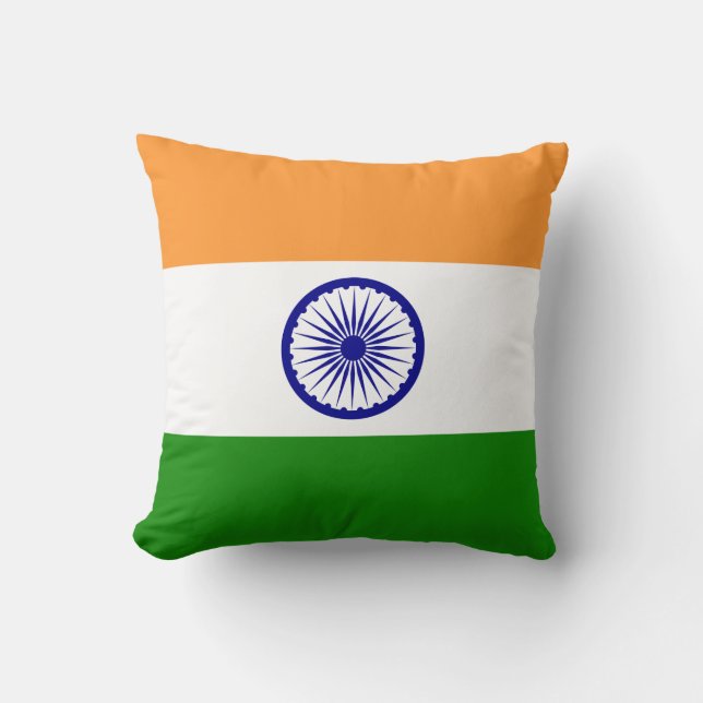 India (Indian) Flag Cushion (Front)