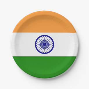 India (Indian) Flag Paper Plate