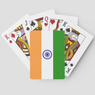 India; Indian Flag Playing Cards