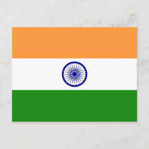 India (Indian) Flag Postcard
