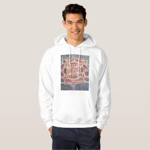 India Indian Hindu Religious Symbols Rangoli Decor Hoodie