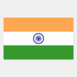India – Indian National Flag Rectangular Sticker