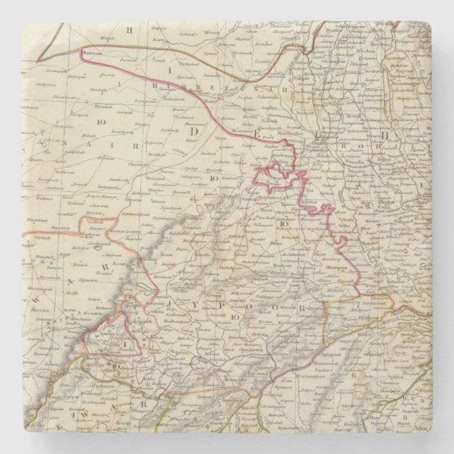 India IX Stone Coaster (Front)