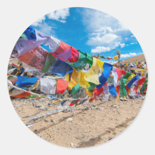 India, Jammu & Kashmir, Ladakh, Namshangla Pass Classic Round Sticker