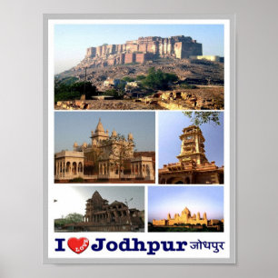 India - Jodhpur - I Love - Poster