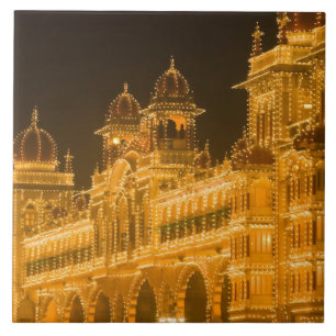 INDIA, Karnataka, Mysore : Majaraja's Palace (b. 2 Ceramic Tile
