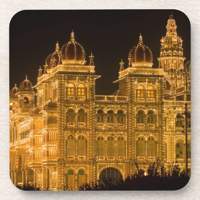 INDIA, Karnataka, Mysore : Majaraja's Palace (b. Coaster (Front)
