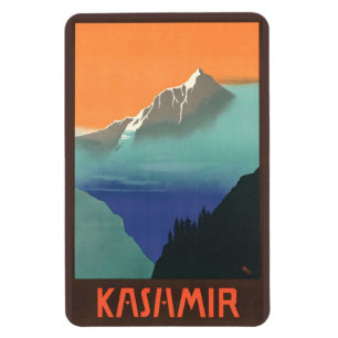 India (Kashmir) Travel Poster magnet