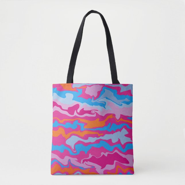 India - Liquify Design Tote Bag (Front)