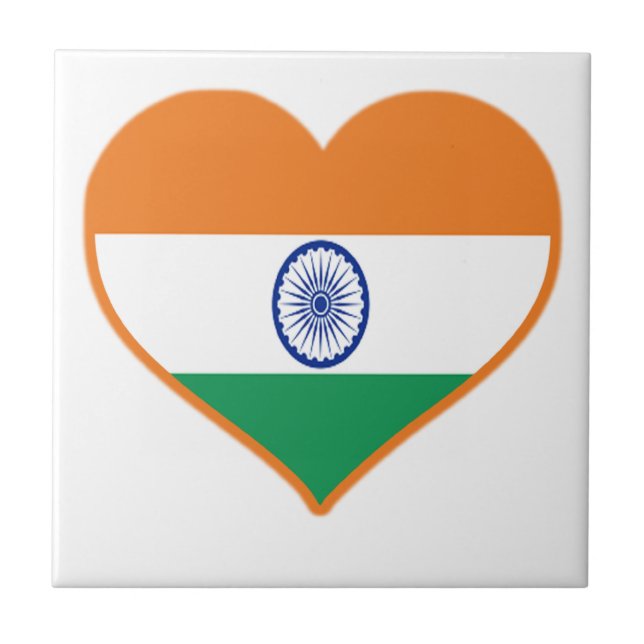 India Love Ceramic Tile (Front)