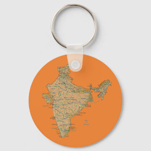 India Map Keychain