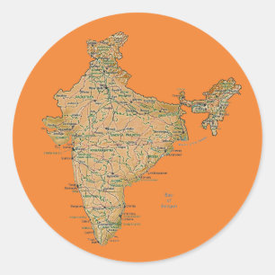 India Map Sticker