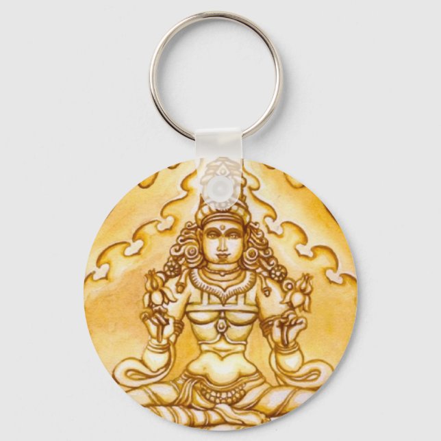 India Meditation Keychain (Front)