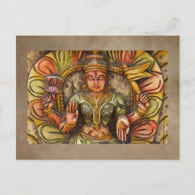 India Meditation Postcard (Front)