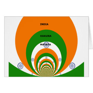India National Flag Colours Design. Hakuna Matata