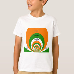 India National Flag Colours Design with "Hakuna Ma T-Shirt