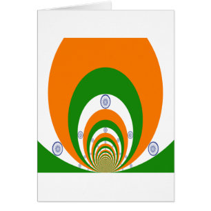India National Flag Colours Kaleidoscope