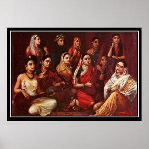India Ninetinth Century Musicians Poster