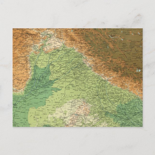 India northwestern section postcard (Front)