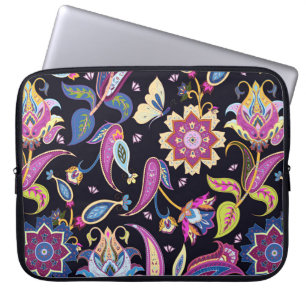 India paisley pattern laptop sleeve