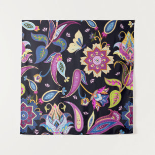 India paisley pattern tapestry