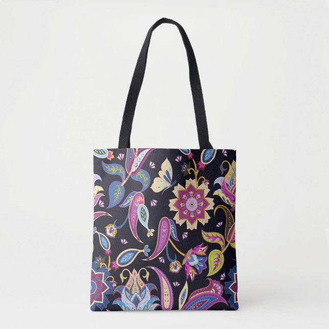 India paisley pattern tote bag (Front)
