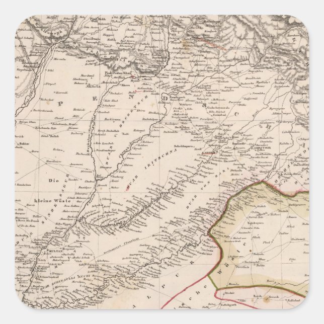 India, Pakistan Square Sticker (Front)