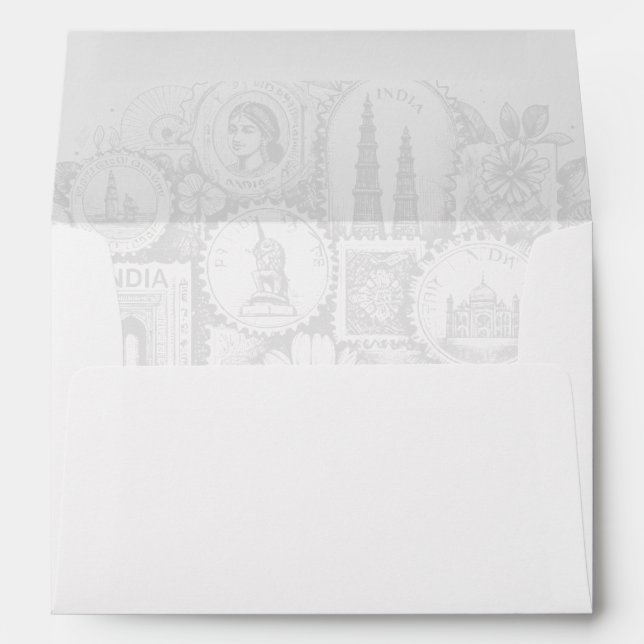 India Passport Envelope (Back (Bottom))